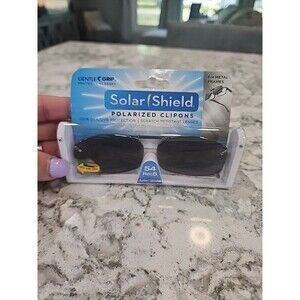 New  Solar Shield Polarized Clipons 54 Rec 5 100% UVA/UVB Protection Scratch Res